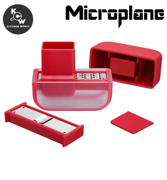 ชุดมีดบดและหั่นกระเทียม Microplane 48148 สีแดง_3